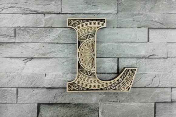 Create Stunning Depth with Layered Letter L SVG Designs