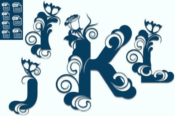 Floral Alphabet Laser Cut SVG: A Creative Design Asset