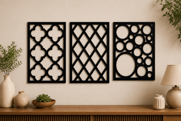 Geometric Wall Panel SVG Bundle