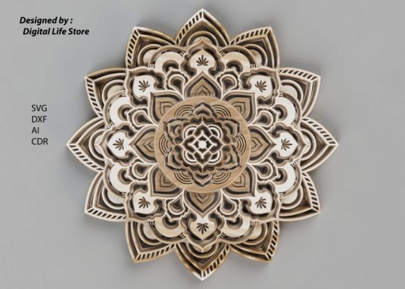 Stunning 9-Layer Mandala SVG for Laser & CNC Crafting